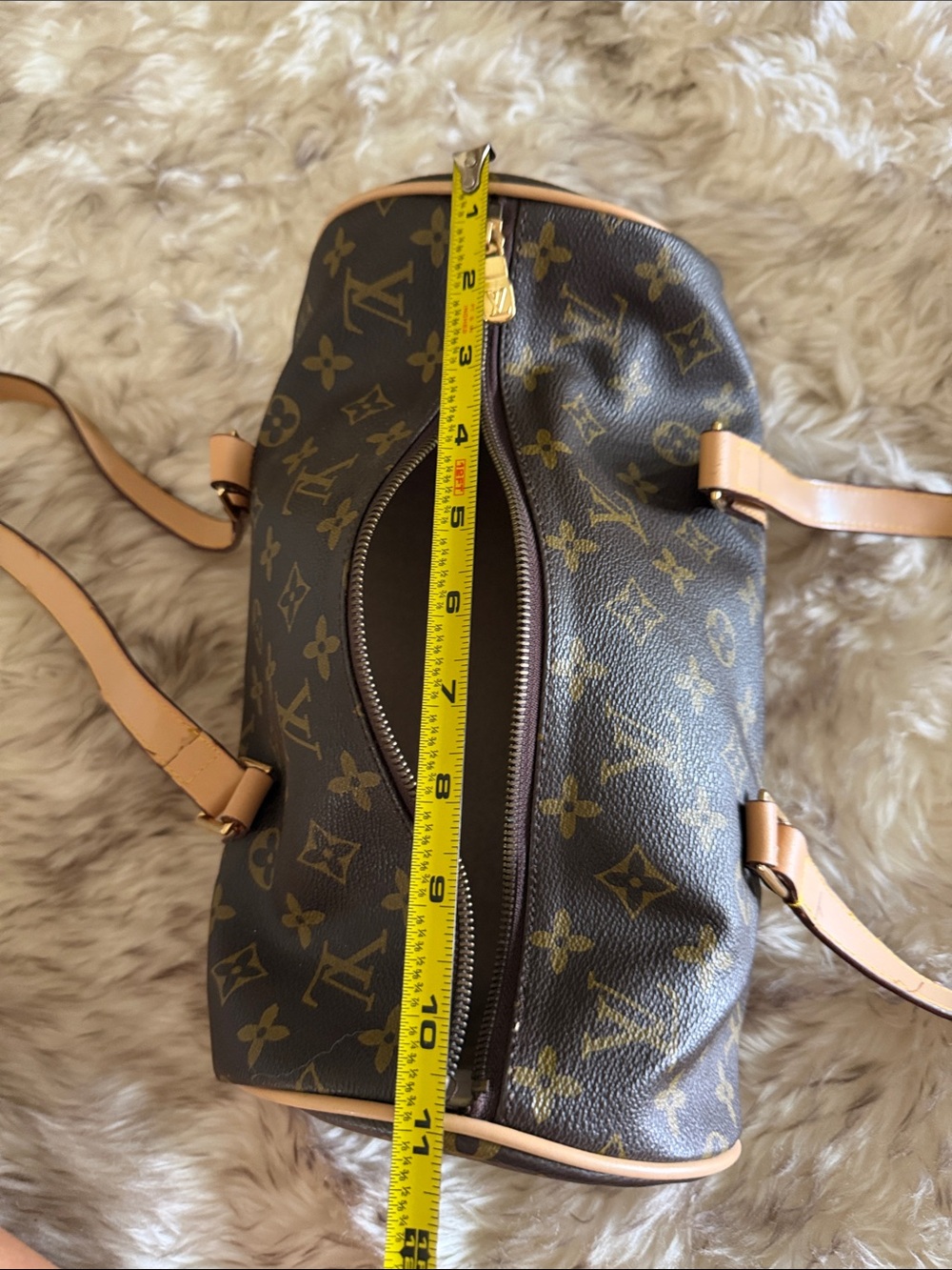 Copy- dupe LV Monogram Papillon fashion handbag leather fun purse zipper bag - Picture 4 of 9